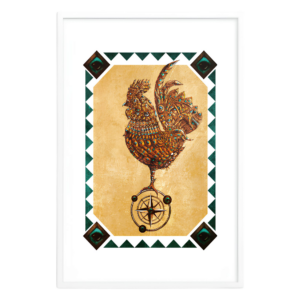 Framed photo paper poster